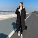 Oversized Knee-Length Puffer Coat – Thick Polyester Cotton Winter Jacket With Hood, 3D Embroidery For Women_ecoleips.com