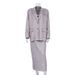 European American Style 2026 Spring Autumn New Fashion High-end Women's Outfit, Back-slit Skirt And Striped Blazer_ecoleips.com