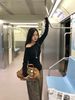 Pure Desire Design Long Sleeve Shoulder Bared T Shirt Women Early Autumn Slim Fit Sexy Hot Girl Side Shoulder Top Base Shirt_ecoleips.com