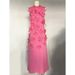 Women's Clothing Long Skirt Splicing Three Dimensional Flowers High Waist Design Slim Dress_ecoleips.com