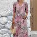 Women's Casual Long Dress V Neck Short Sleeve With Pockets Lace Trim Fashion Vacation Wear_ecoleips.com