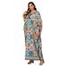 Middle East Cross-border Abaya Summer New Colorful Printed Robe Dubai Women's Clothing In Stock Wholesale_ecoleips.com