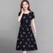 Spring/Summer Plus-Size Women's Floral Dress, Middle-Aged And Elderly Moms' Outfit, Loose Slimming Plus-Size Girl Youthf_ecoleips.com