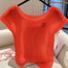 Women's Clothing Summer Fashion New Style Light Luxury High End Stylish Beautiful White Straight Shoulder Slim Short Sleeved Knitted Tops For Women_ecoleips.com
