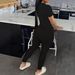 Women's Fashion Set With T-Shirt Trousers And Short Sleeves Pant Sets_ecoleips.com