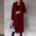 Women's Spring 2026 New Coat Versatile Woolen Overcoat Solid Color Long Sleeve Double-Breasted With_ecoleips.com