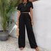 2025 Summer New Organic Cotton Women's Clothing Casual Suit Women's Top + Pants_ecoleips.com
