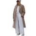 Women's Clothing Warm Plush Women's Coat Female Lapel Long Sleeved Jacket Autumn Winter Outerwear For Formal & Casual For Women_ecoleips.com