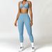 Zechuang Women's Winter Fitness Clothes Quick Drying Yoga Suit Tight Back Outdoor Running Sports Suit Female_ecoleips.com