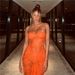 Women's Slim Fit Dress Fashionable Sexy Chest Wrapped Lace See Through Hip Wrapped_ecoleips.com