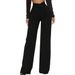 Voya Women's Foreign Trade Stylish Commuter High-waisted Straight-leg Pants For Women, New Spring And Autumn Model,Black Suit Pants
_ecoleips.com