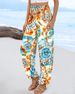 Women's Clothing New Spring And Summer Women's Loose High Waist Printed Casual Trousers For Women_ecoleips.com