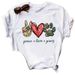 Cross-border Printed Fashion New Product Peace Love Dog Plus-size Women's Clothing_ecoleips.com