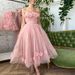 Women's Clothing Sexy Sleeveless Suspender Dress Slim Dress Waist Slim Host Evening Dress_ecoleips.com