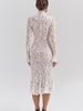 JULISSA MO Sexy See Through Lace Women Midi Dress White Long Sleeve Turtleneck Dress Female Winter Skinny Elegant Party Clubwear_ecoleips.com