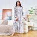 Verve MT385 Robe Garment Factory New Style Rhinestone Collar Beaded Evening Dress Muslim_ecoleips.com