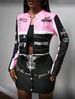 Trendy Print Long Sleeve Jacket & Bodycon Skirt Set – Stylish & Comfortable For Casual & Night Out_ecoleips.com