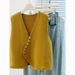 Fashionable Elegant Knitted Vest Women, Autumn Winter French Style, Simple And Stylish, Suitable For Layering As An_ecoleips.com