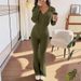 Men's & Women's Ribbed Knit Tracksuit Set - Slim Fit Zip-Up Jacket & Solid Pants, Casual Lounge Two-Piece Outfit (Grey/Black/Burgundy, S-XXL)_ecoleips.com