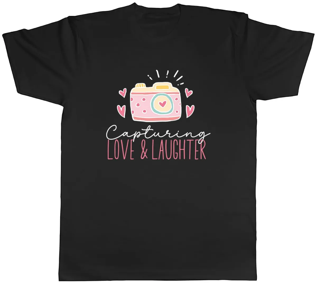 Women's T-Shirts Photography Capturing Love & Laughter Camera Mens T-Shirt Tee Gift Top_ecoleips.com