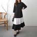 Japanese Rakuten European Korean Southeast Asian Korean-style Sweet Long Dress, Long-sleeved Pullover Dress For Spring,_ecoleips.com