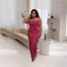 Women's Clothing Women's Sexy Strapless Off-Shoulder Long Dress Slim Fit Sleeveless Fashion Autumn Dress For Formal & Casual For Women_ecoleips.com