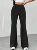 K New Fashionable Retro Thousand Bird Grid High Waist Slim Fit Floor Dragging Casual Micro Pull Up Pants_ecoleips.com