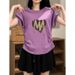 Women's Ruffled Waist Cotton Short Sleeve T-Shirt With Flutter Sleeves & Curved Hem – Trendy Summer Top_ecoleips.com