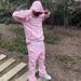 Women's European American Retro High Street Style Drawstring Pullover Hoodie Casual Trousers Set Letter Print Streetwear_ecoleips.com