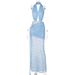 Women's Clothing Spring And Summer Fashion Sexy Lace Splicing Hollow Backless Halter Dress_ecoleips.com