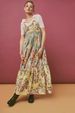 2024 Summer New Strapless Backless Camisole Dress Vintage Print, Long Skirt, Cross-Border Foreign Trade Style,_ecoleips.com