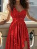 Women's Formal Dress, Elegant One-Shoulder High-Waist Long Dress, Irregular Dress_ecoleips.com
