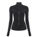 Women's Slim-Fit Yoga Jacket - Breathable Long Sleeve Workout Top For Running, Gym & Outdoor Activities | Lightweight Stretchable Fabric_ecoleips.com