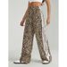 Color-Block Striped Casual For Women Summer New High-Waist Sports Loose Wide-Leg Long Pants_ecoleips.com