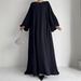 Verve Muslim Women's Clothing Simple Outfit Abaya Dress Robe MSL101_ecoleips.com