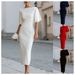 Women's Clothing Elegant Slimming Midi Dress For Women Slim Fit Casual Dress For Women For Formal & Casual For Women_ecoleips.com