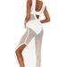 Women's Hollow-Out Knitted Beach Cover-Up - Bikini Blouse & Skirt Set For Summer Vacation, Boho Chic Style_ecoleips.com