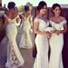 Elegant Long Lace Wedding Guest Dress – Floor-Length A-Line Gown With Train (White, S-XXL)_ecoleips.com