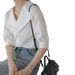 A Chic Yet Understated White Shirt For Women, Featuring A Cool-Toned Design With A Vintage French-Inspired Look, Perfect_ecoleips.com