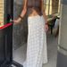 Talenza White Lace Maxi Skirts Sexy See Through Lace Patchwork Loose Skirt Fashion Party Vacation High Waist Elegant Women Skirt_ecoleips.com