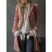 Women's Long Sleeved Solid Color Patchwork Embroidered Gold Velvet Jacket European And American Style Autumn/Winter Outerwear_ecoleips.com