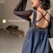 Youthful Denim Overalls For Women Plus Size New Retro Hong Kong Style Loose Slimming Korean Straight Pants Cute Japanese_ecoleips.com