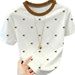 2026 New Summer Women's Round Neck Short Sleeve Printed Comfortable Casual T Shirt Top_ecoleips.com