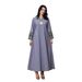 NC113 Women's Long Robe Luxury Patchwork Embroidered Evening Gown Apparel for Foreign Trade Wholesale_ecoleips.com