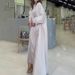 Women's Clothing autumn new round neck waist high waist slim long skirt robe coat three piece_ecoleips.com