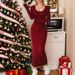 International Station Basic Women's Clothing 2026 Spring-summer New Fashion Simple Slim-fit Ankle-length Dress_ecoleips.com