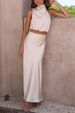 Women's Clothing New Spring And Summer Satin Multi Color Slim Casual Two Piece Suit_ecoleips.com