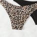 Swimsuit Women New European And American Leopard Print Sexy Bikini High Waist Triangle Swimming Trunks Two Piece Swimsuit_ecoleips.com