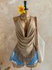 Women's Sexy Halter Neck Top Sleeveless Backless Tie Waist Slim Fit Casual Vacation Style Vest_ecoleips.com