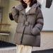 Women's Short Puffer Jacket With Duck Down Filling, Warm Winter Coat, Lightweight & Stylish, Stand Collar, Zipper Closure, Multiple Colors_ecoleips.com